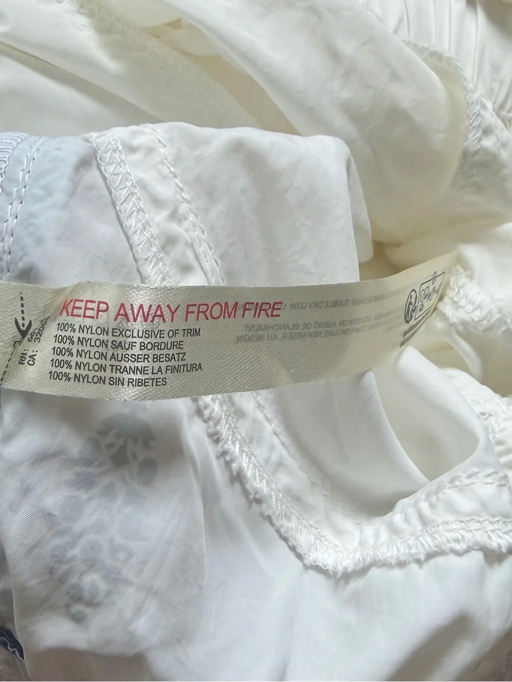 FP Movement Free People White Blue Parachute Pants